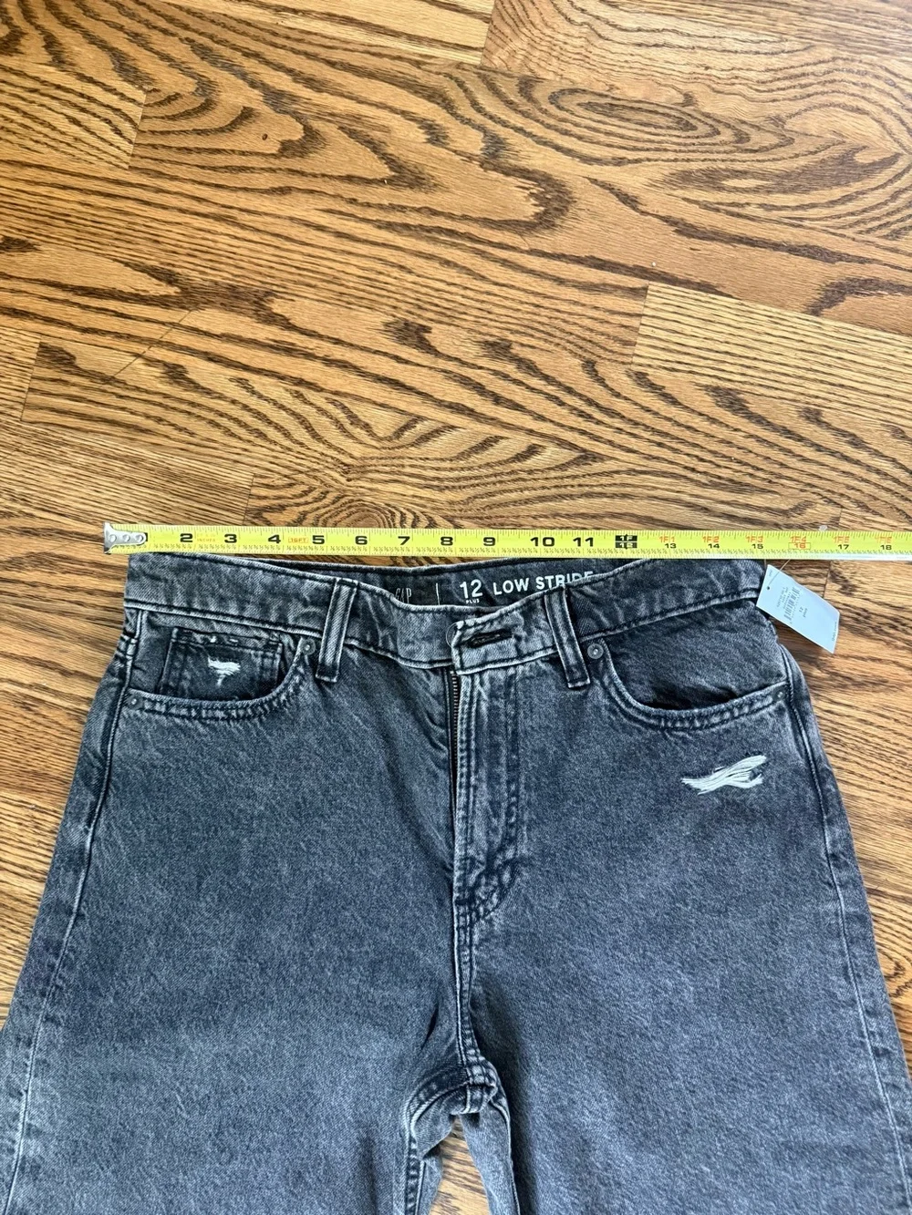 GAP Kids Wide Leg Jeans in Washed Black